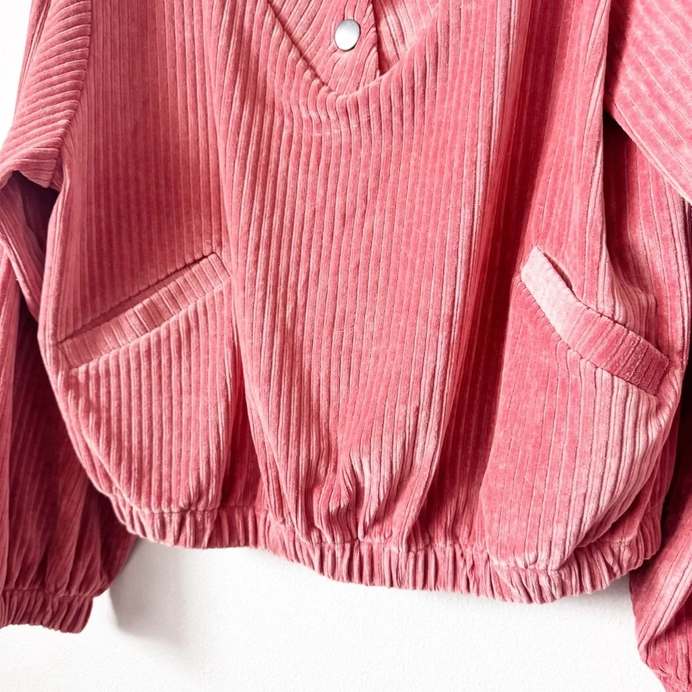 Free People Serena Ribbed Pink Pullover - Picture 5 of 11